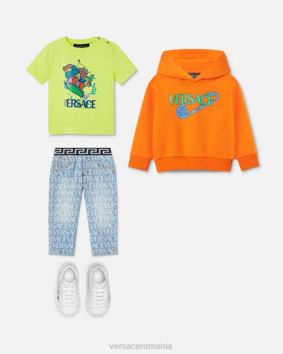 portocale hanorac pentru bebelusi cu ac de siguranta Versace copii îmbrăcăminte 40L61918