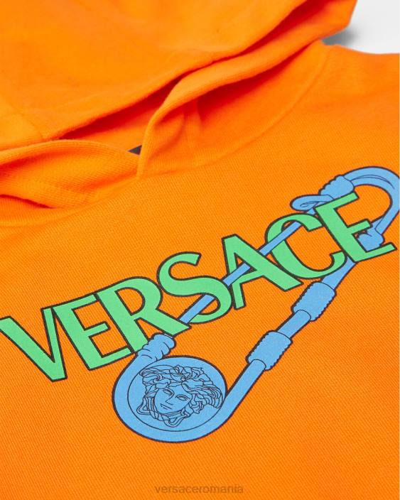 portocale hanorac pentru bebelusi cu ac de siguranta Versace copii îmbrăcăminte 40L61918