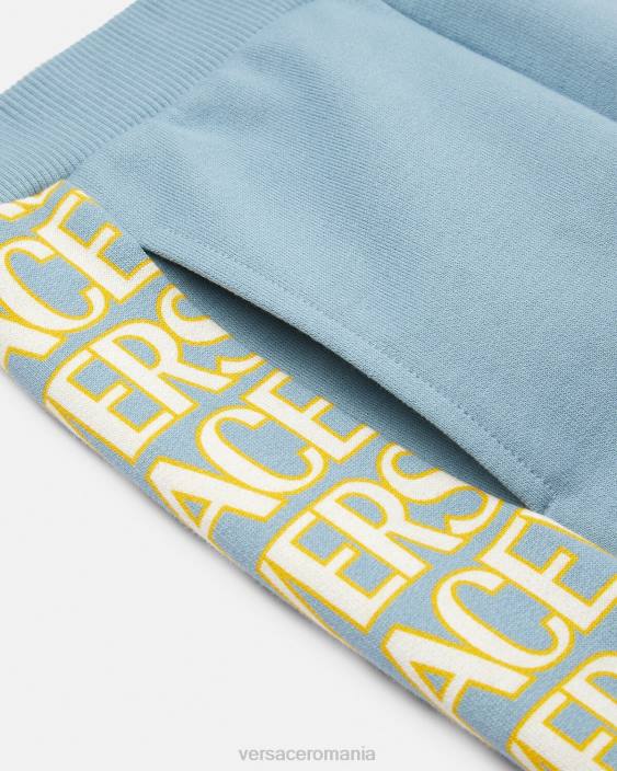 albastru deschis pantaloni de trening peste tot Versace copii îmbrăcăminte 40L62089