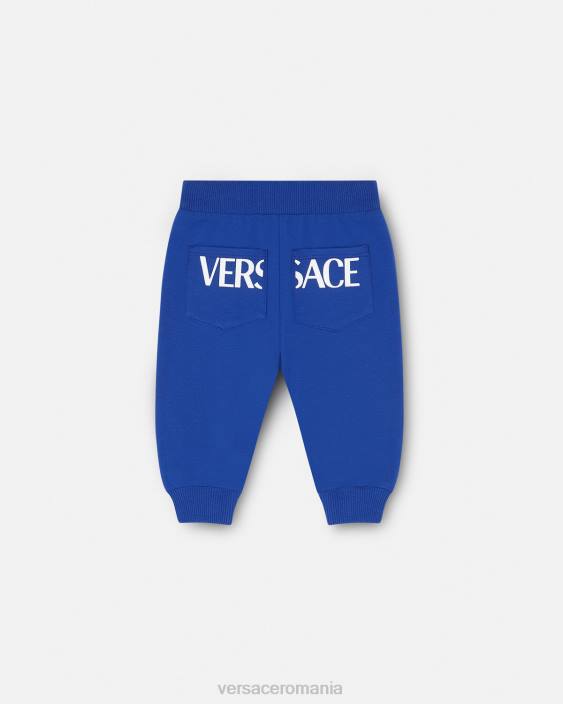 albastru pantaloni de trening greca baby Versace copii îmbrăcăminte 40L61890