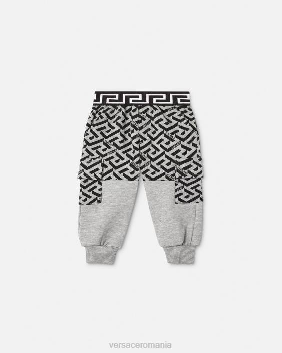 gri la greca baby sweatpants Versace copii îmbrăcăminte 40L61911
