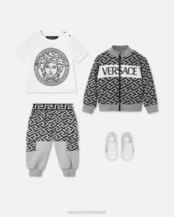 gri la greca baby sweatpants Versace copii îmbrăcăminte 40L61911