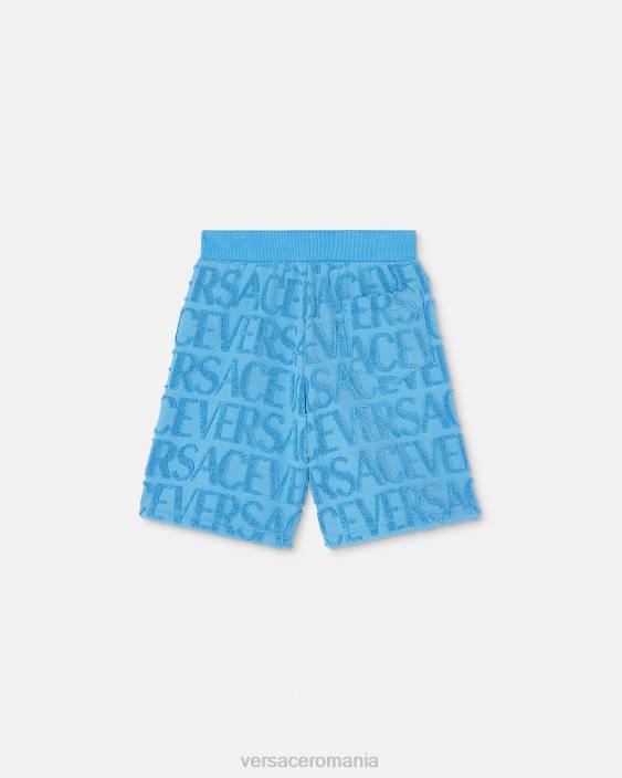 albastru deschis pantaloni scurți pentru prosop Versace copii îmbrăcăminte 40L62087
