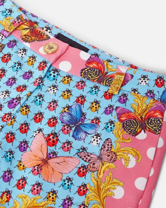 imprimare pantaloni scurți din denim fluturi Versace copii îmbrăcăminte 40L61943