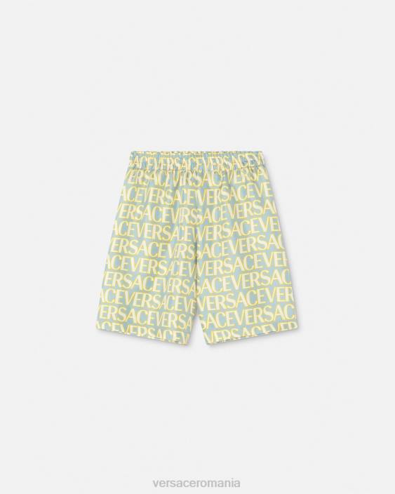 imprimare pantaloni scurți din mătase Versace copii îmbrăcăminte 40L62090