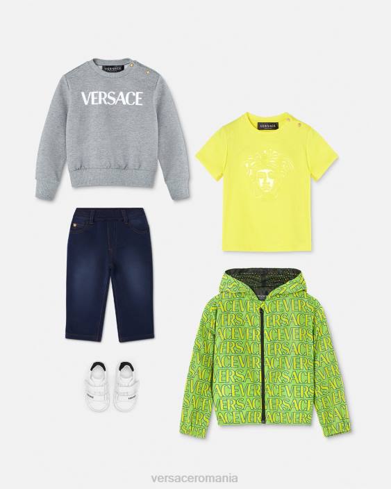 albastru blugi pentru copii medusa Versace copii îmbrăcăminte 40L61855