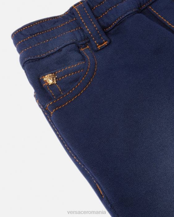 albastru blugi pentru copii medusa Versace copii îmbrăcăminte 40L61855