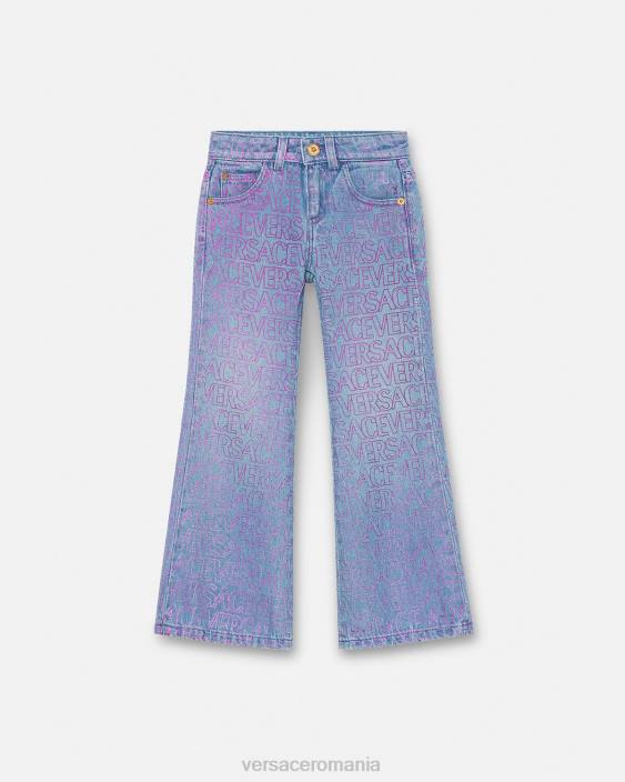 imprimare blugi peste tot Versace copii îmbrăcăminte 40L61979