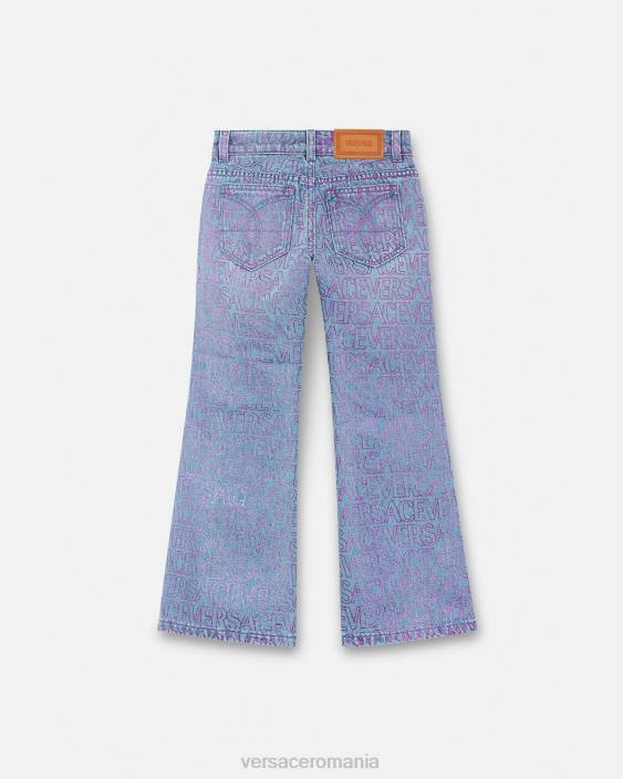 imprimare blugi peste tot Versace copii îmbrăcăminte 40L61979