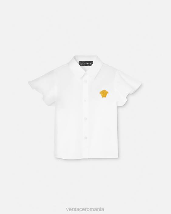 aur alb cămașă pentru copii medusa Versace copii îmbrăcăminte 40L61854