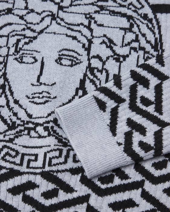 gri pulover medusa la greca Versace copii îmbrăcăminte 40L61994