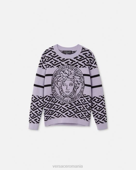 liliac pulover medusa la greca Versace copii îmbrăcăminte 40L61995