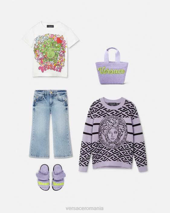 liliac pulover medusa la greca Versace copii îmbrăcăminte 40L61995
