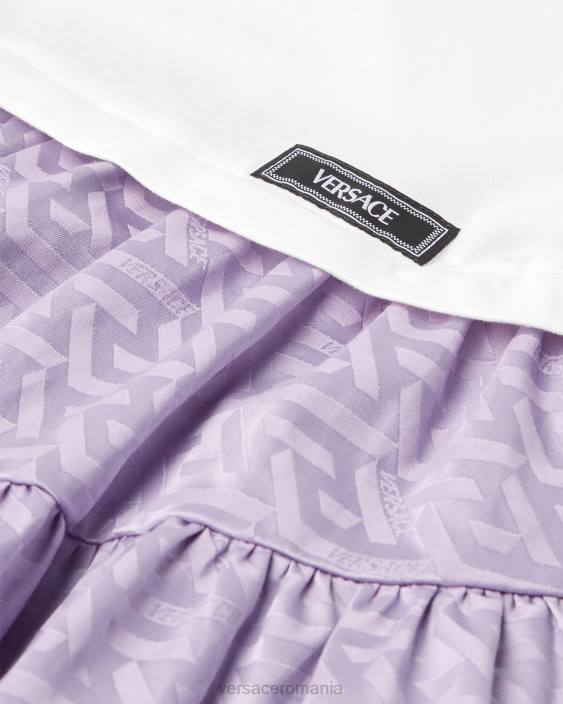 alb și liliac rochie tricou la greca Versace copii îmbrăcăminte 40L61996
