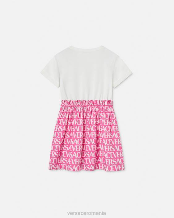 alb si roz rochie peste tot Versace copii îmbrăcăminte 40L61980