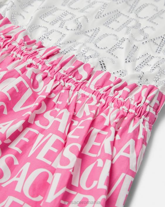 alb si roz rochie peste tot Versace copii îmbrăcăminte 40L61980