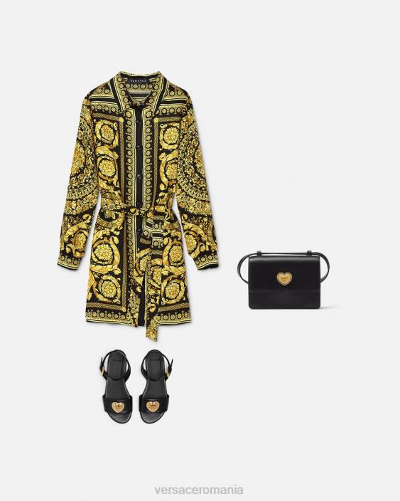 imprimare rochie din mătase barocco Versace copii îmbrăcăminte 40L61955