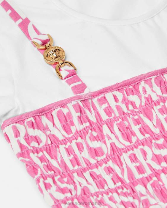 roz deschis rochie cu volane peste tot Versace copii îmbrăcăminte 40L61977