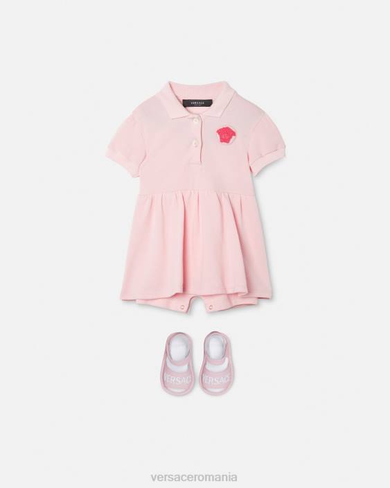 roz deschis rochie medusa bebe Versace copii îmbrăcăminte 40L61834