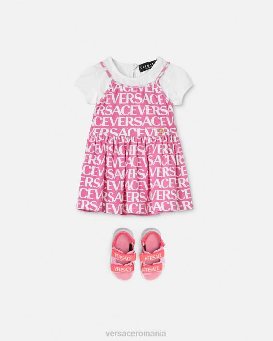 roz deschis rochie tricou pentru bebeluși Versace copii îmbrăcăminte 40L61871