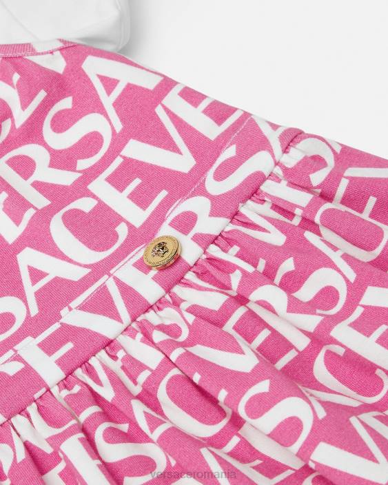 roz deschis rochie tricou pentru bebeluși Versace copii îmbrăcăminte 40L61871