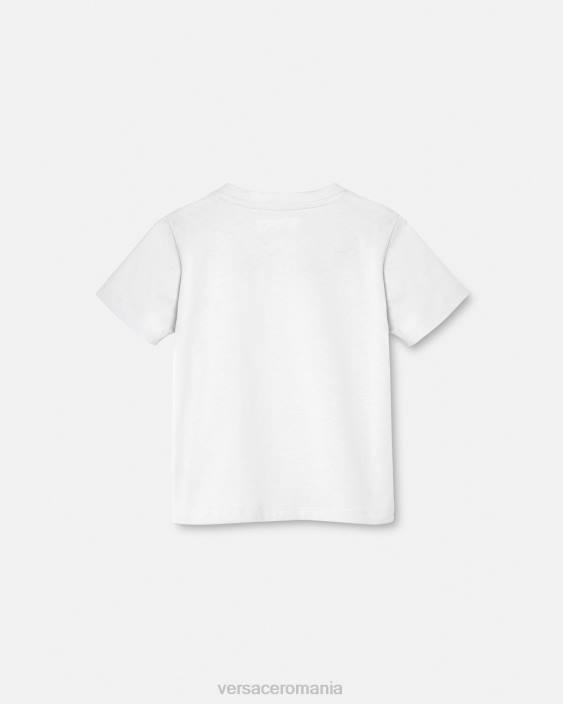 alb negru tricou medusa bebe Versace copii îmbrăcăminte 40L61863