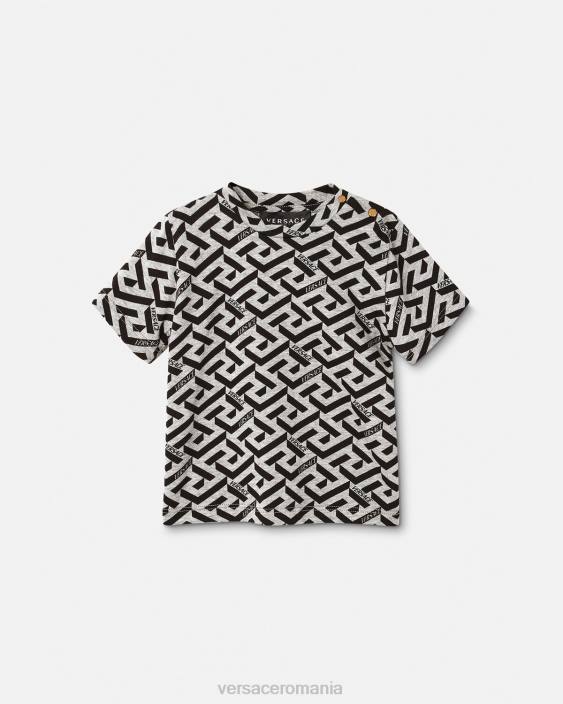 gri și imprimeu tricou bebe la greca Versace copii îmbrăcăminte 40L61910