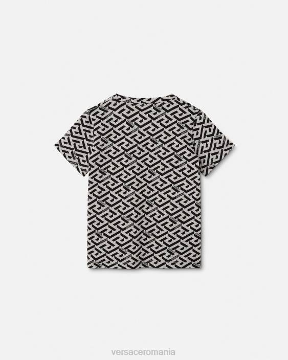 gri și imprimeu tricou la greca Versace copii îmbrăcăminte 40L62115