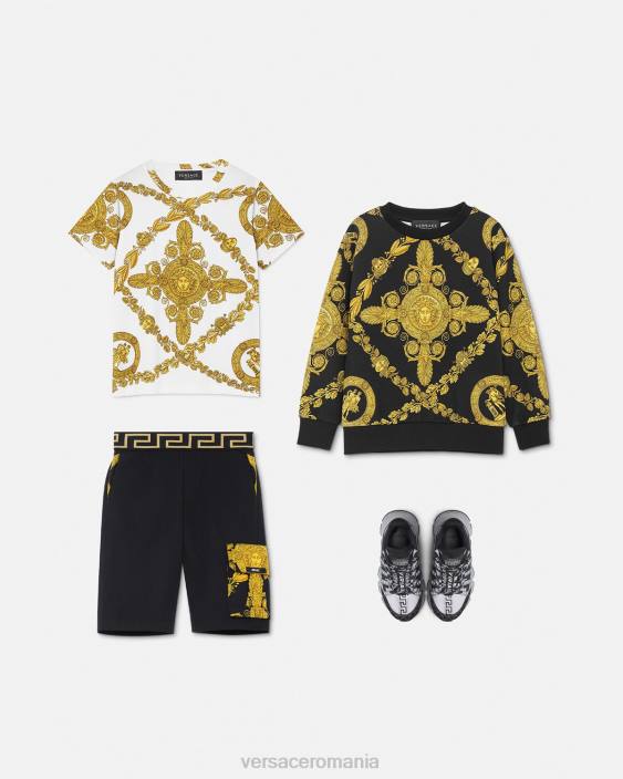 imprimare tricou maschera baroque Versace copii îmbrăcăminte 40L62124