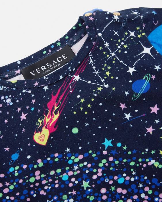 imprimare tricou pentru bebelusi medusa galaxy Versace copii îmbrăcăminte 40L61852