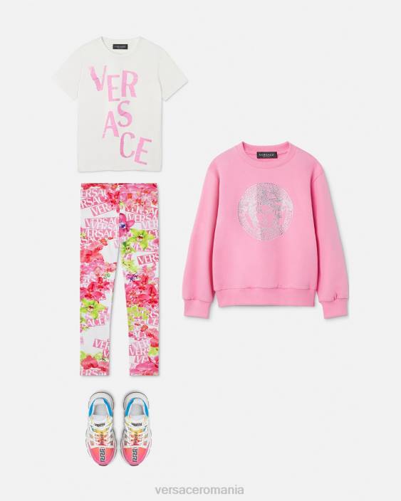 roz deschis tricou cu logo Versace copii îmbrăcăminte 40L62012