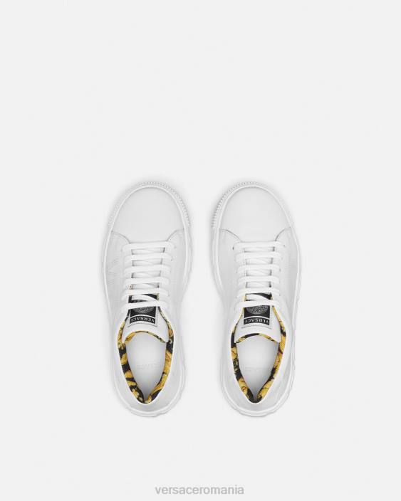 alb și imprimat adidasi logo greca Versace copii pantof 40L62036