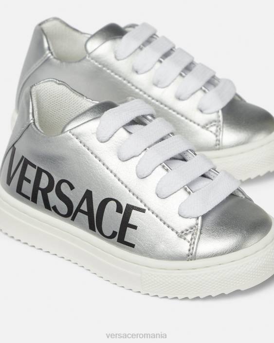imprimare adidasi pentru bebelusi cu logo metalic Versace copii pantof 40L61875