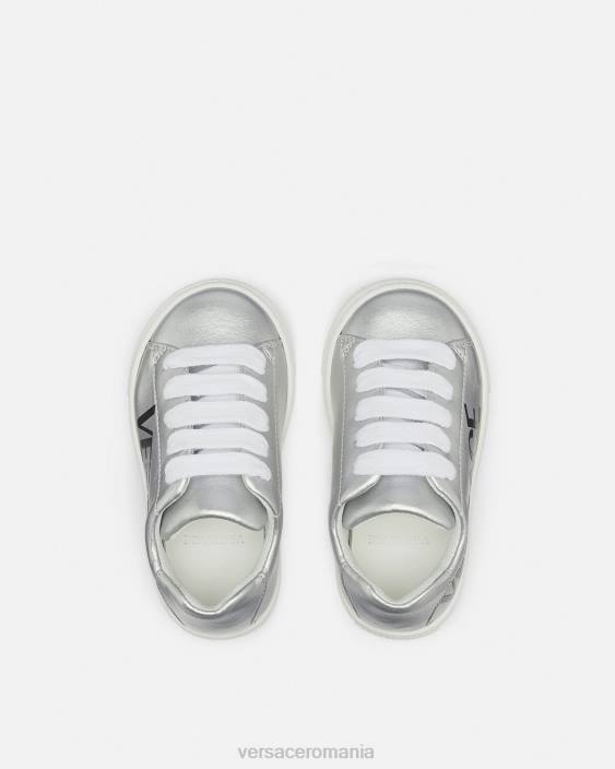 imprimare adidasi pentru bebelusi cu logo metalic Versace copii pantof 40L61875