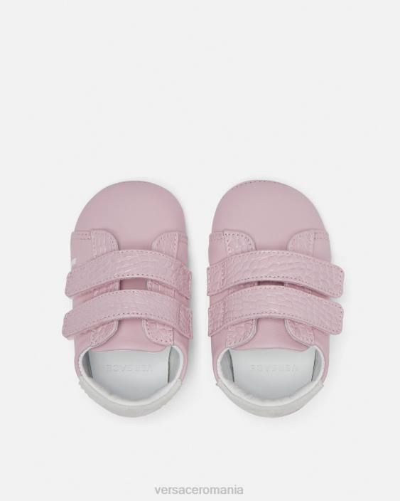 roz deschis pantofi pentru bebeluși cu logo Versace copii pantof 40L61848