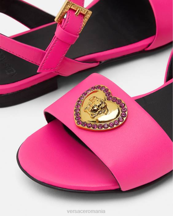 fucsie sandale medusa cu inimă de cristal Versace copii pantof 40L62040