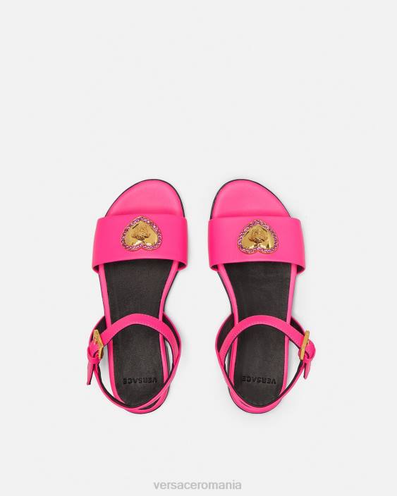 fucsie sandale medusa cu inimă de cristal Versace copii pantof 40L62040