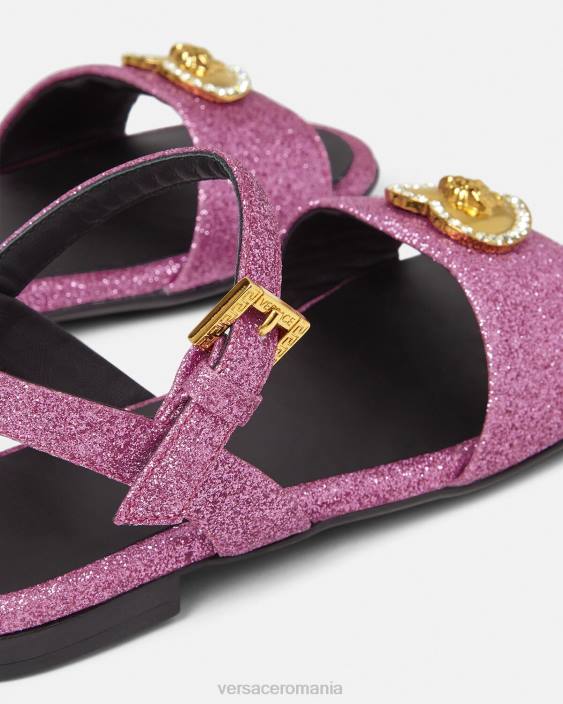 roz sandale medusa cu inimă de cristal Versace copii pantof 40L62039