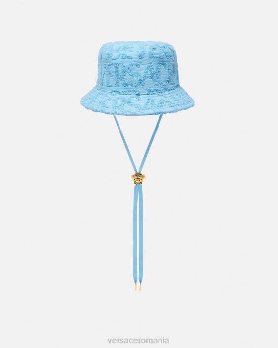 albastru deschis pălărie cu găleată cu prosop Versace femei accesorii 40L6858