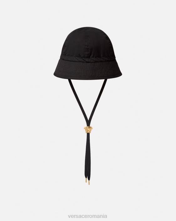 negru pălărie cu găleată medusa Versace femei accesorii 40L61700