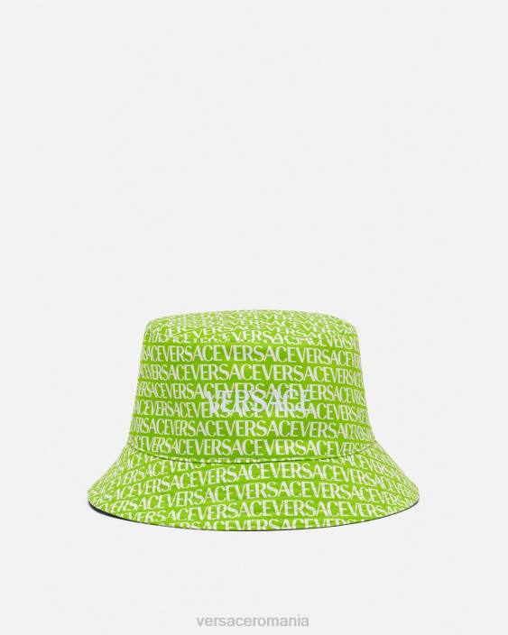 verde și imprimeu pălărie peste tot Versace femei accesorii 40L6905