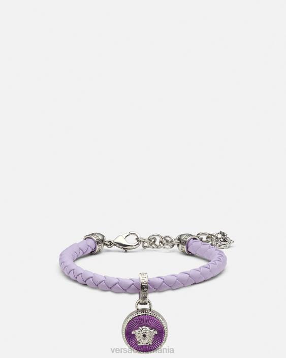 albastru deschis bratara medusa din piele biggie Versace femei accesorii 40L6730