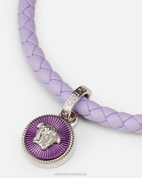 albastru deschis bratara medusa din piele biggie Versace femei accesorii 40L6730