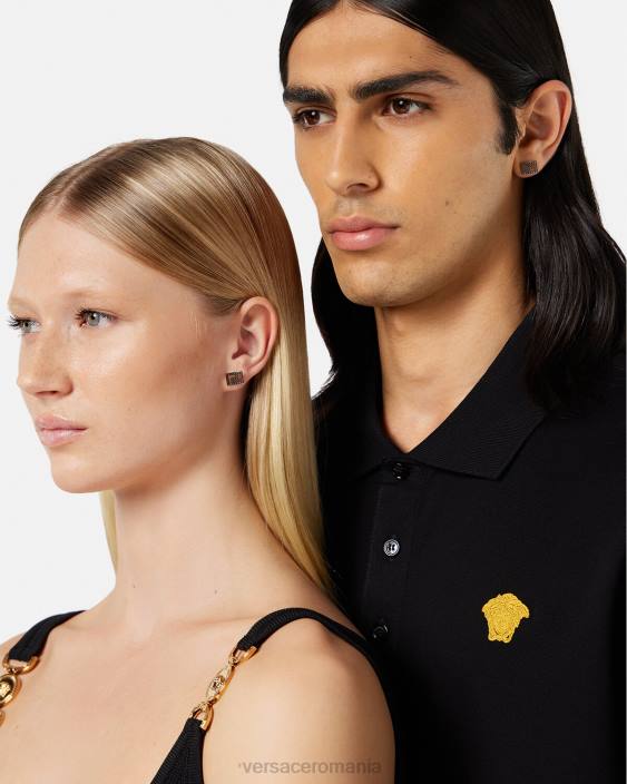 argint cercei cu împânzire greca Versace femei accesorii 40L6765