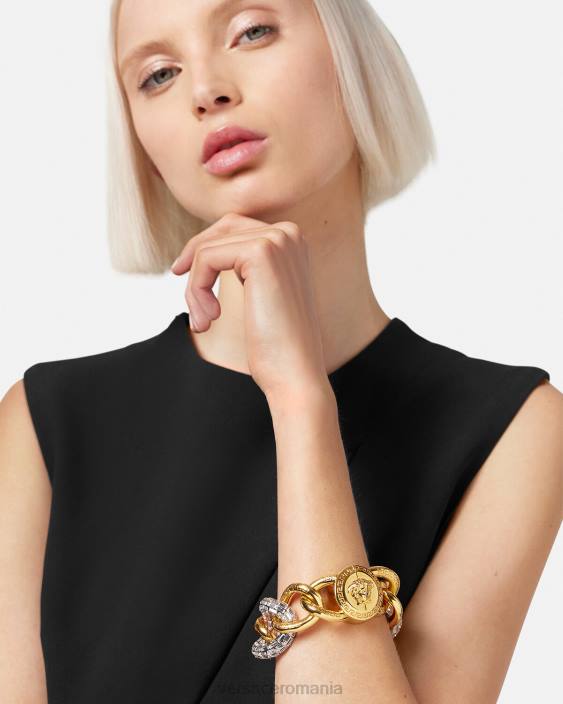 aur brățară cu lanț de cristal Versace femei accesorii 40L6740