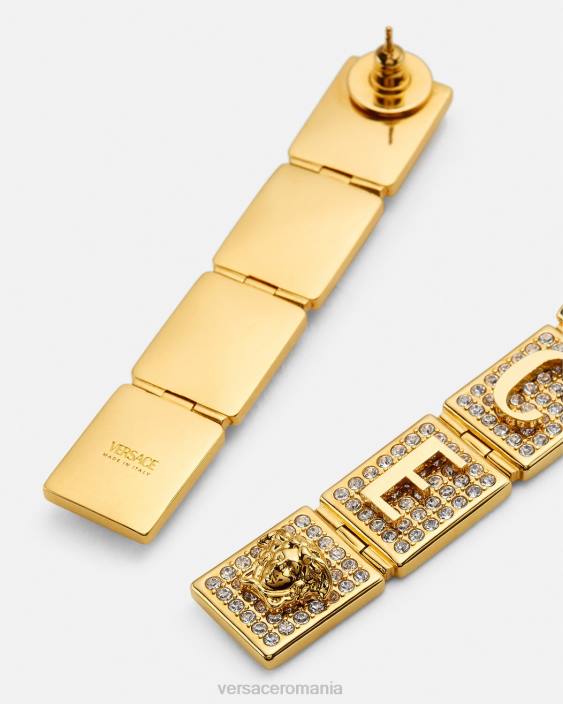 aur cercei cu gresie de cristal Versace femei accesorii 40L6809