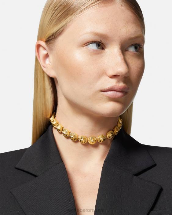 aur choker medusa biggie Versace femei accesorii 40L6844