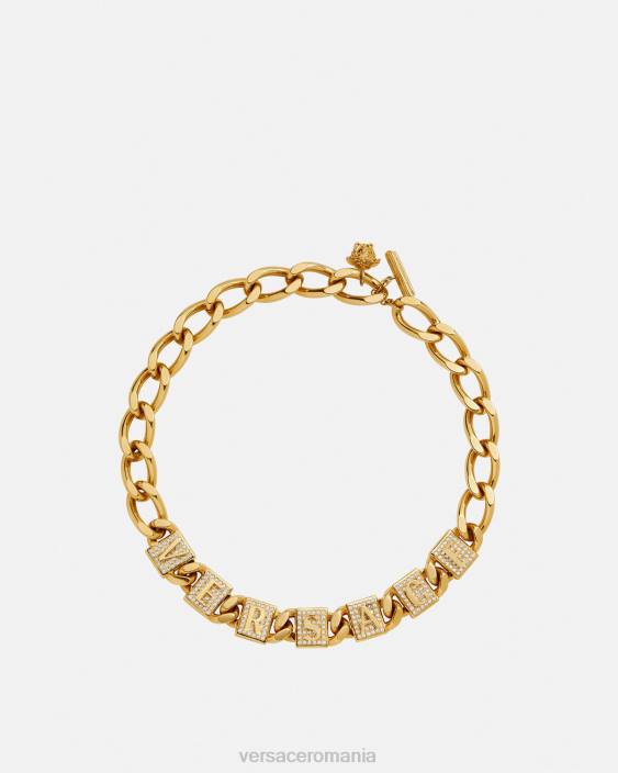 aur colier cu gresie de cristal Versace femei accesorii 40L6807