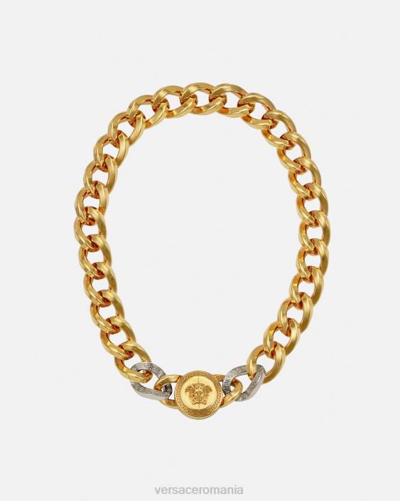 aur colier cu lanț cu medusa Versace femei accesorii 40L6785