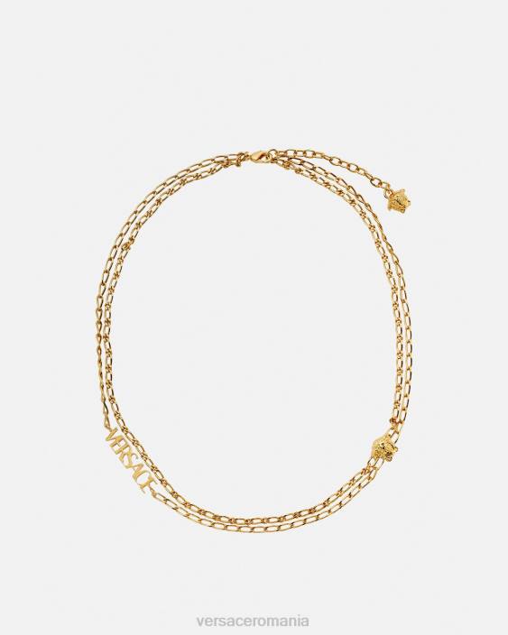 aur colier cu logo medusa Versace femei accesorii 40L6800